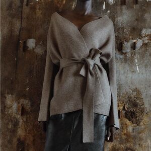 Belted Knit Cardigan